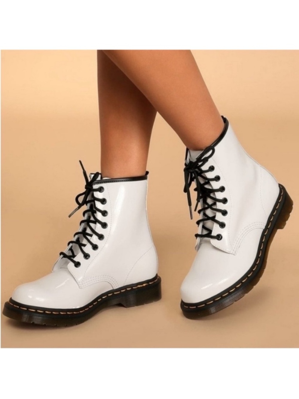 Dr. Martens 11821 Leather White Docs 8 Eyelet Size 11 women’s New